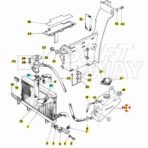 Vaso espansione Yamaha TDR 125 -...