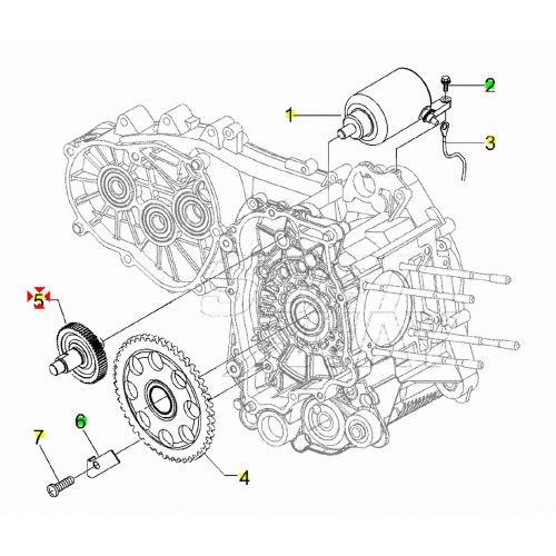 Ingranaggio avviamento Piaggio...
