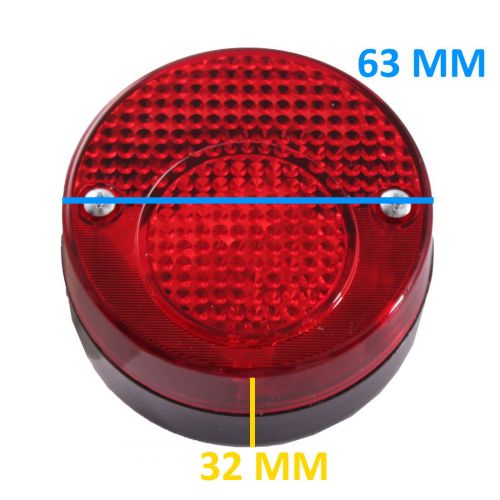 Fanale posteriore tondo bilampada per...