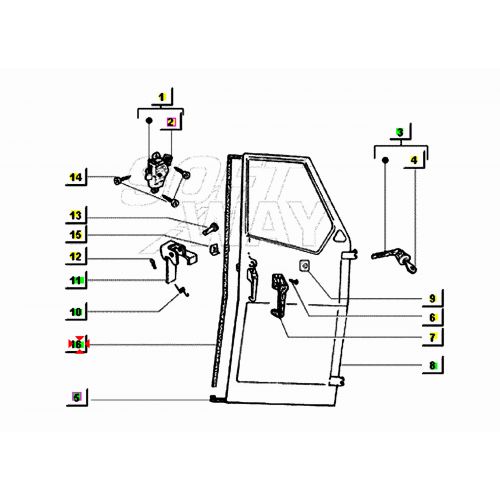 Guarnizione laterale porta sinistra...