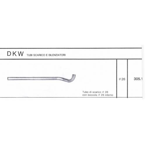 Curva marmitta DKW da  28