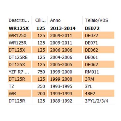 Vaschetta liquido freni Yamaha DT WR...