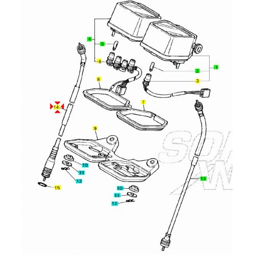 Cavo contachilometri Yamaha XT...