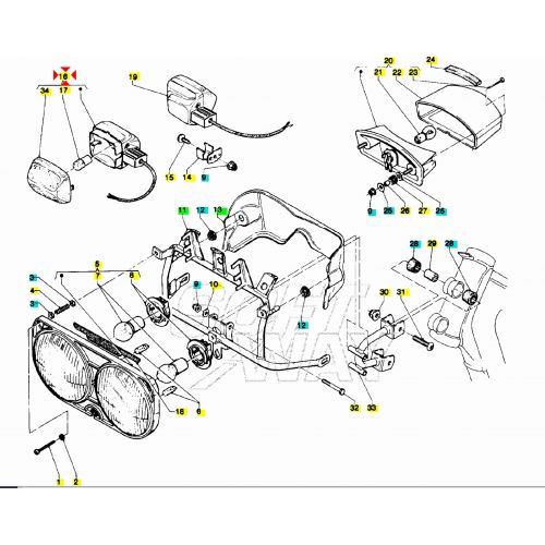 Freccia anteriore destra Gilera RC...