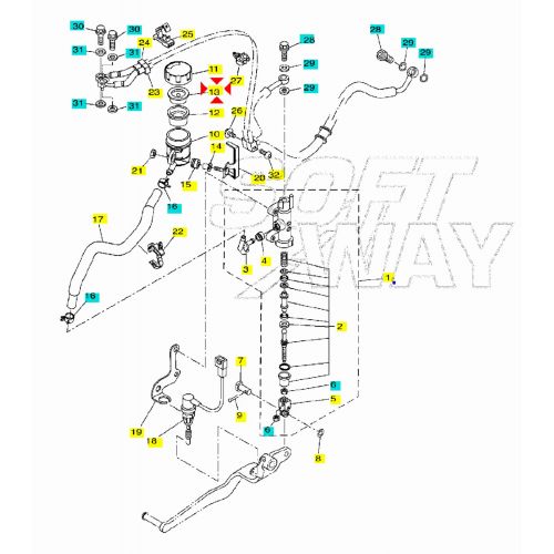 Diaframma tappo Yamaha DT MT WR...