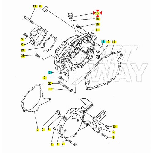 Tappo alimentazione olio Yamaha 125...
