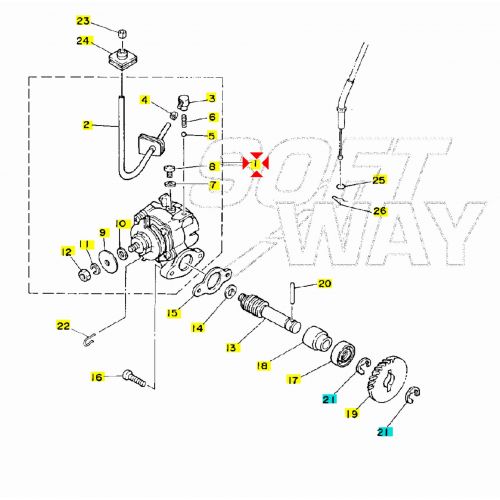 Pompa olio Yamaha TDR 125 - 3MB131010100