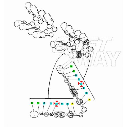 Gommino valvole Yamaha 4SV121190000