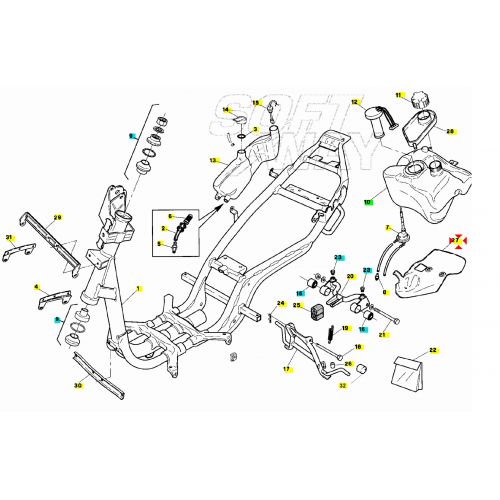 Copri rubinetto benzina Aprilia SR 50...