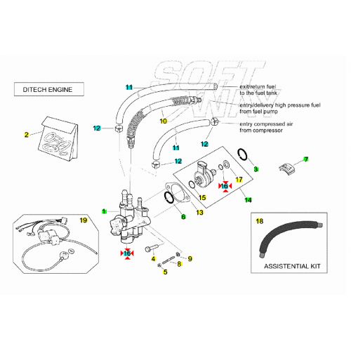 Or iniettore Aprilia SR - AP5RAR000108