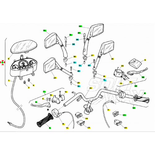 Contachilometri Aprilia SR 50 94-96...