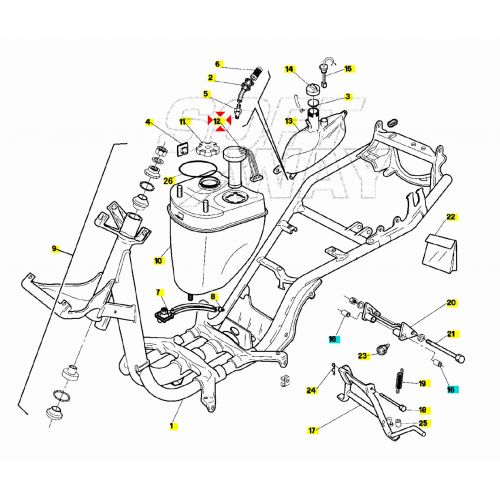 Sonda carburante Aprilia SR Amico...