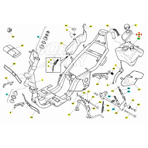 Vaschetta recupero benzina Aprilia SR...