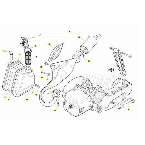 Ammortizzatore posteriore Aprilia SR...