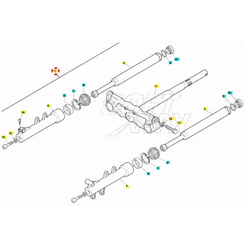 Forcella Aprilia SR 50 94-96 - AP8203646