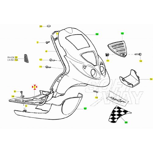 Pedana poggiapiedi NRG Extreme...