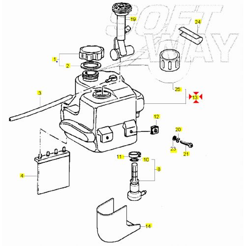 Serbatoio benzina Piaggio NRG Purejet...