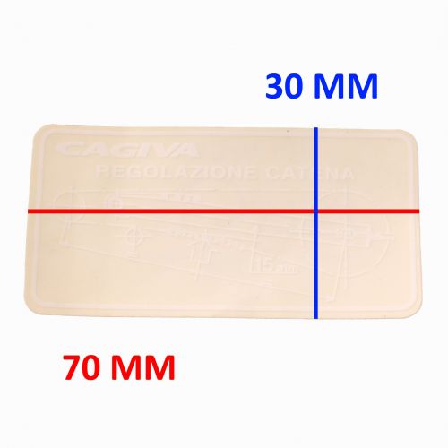 Adesivo regolazione catena MV Augusta...