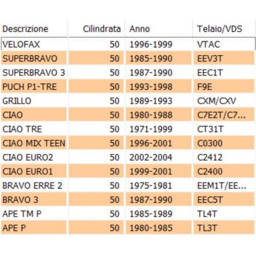 Guarnizione tappo benzinA Ciao 257121