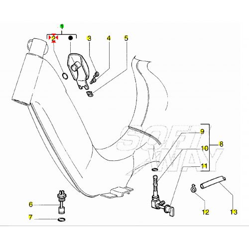 Guarnizione tappo benzinA Ciao 257121