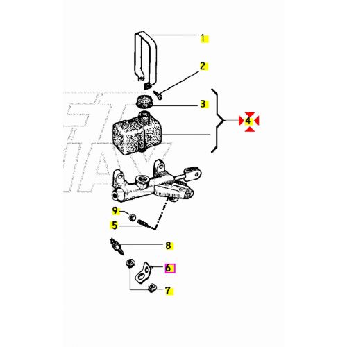 Serbatoio olio Piaggio Ape TM P 1195985