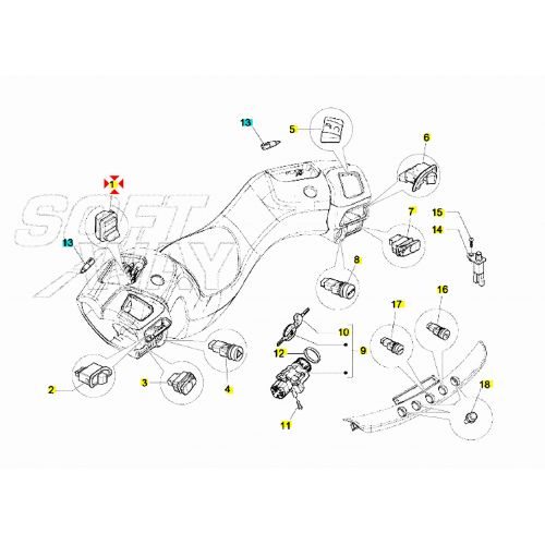 Devio luci Piaggio Liberty Beverly X7...