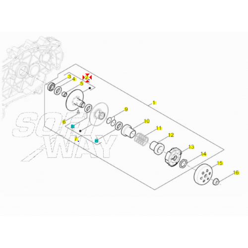 Semipuleggia Piaggio Vespa Free Zip...