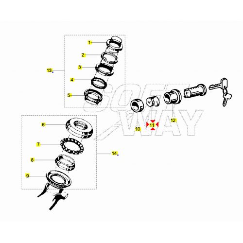 Blocco serratura Free Sfera Skipper...