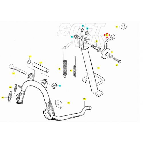 Deviatore cavalletto laterale Beverly...