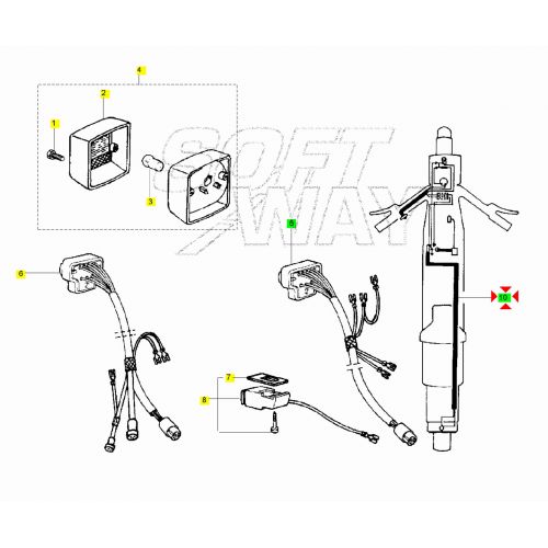 Impianto elettrico Grillo con frecce...