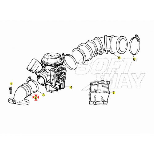 Collettore aspirazione Liberty Vespa...