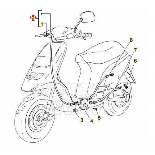 Cavo comando gas NRG NTT Thypoon 270995