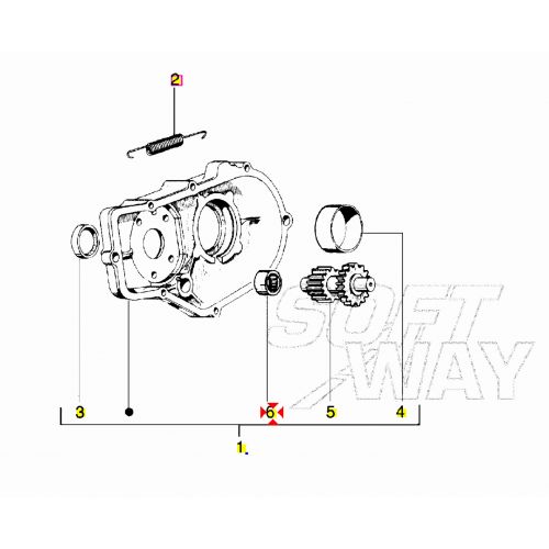 Astuccio a rulli HK2516 Ape 50 TM P...