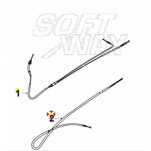 Cavo freno posteriore SpeedFight 736927