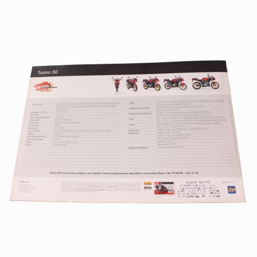 Depliant Aprilia Tuono 50