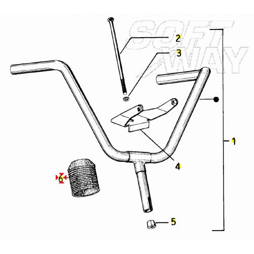 Soffietto manubrio Piaggio Boss 229133