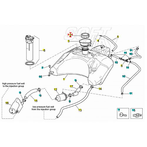 Tappo serbatoio benzina Scarabeo SR...