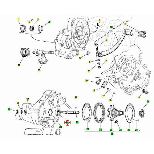 Cuscinetto ingranaggio Vespa Sprint...