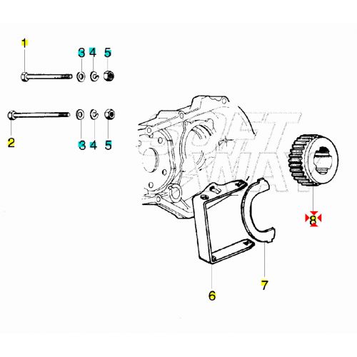 Ingranaggio scorrevole retromarcia...
