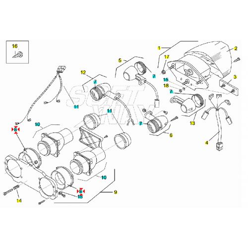 Ghiera faro Aprilia Rally AP8212877
