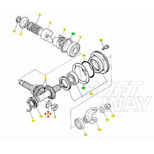 Rondella di sicurezza Yamaha XT TT XJ...