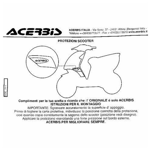 Serie protezioni laterali Piaggio NRG...