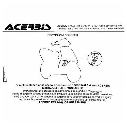 Coppia protezioni laterali scudo...