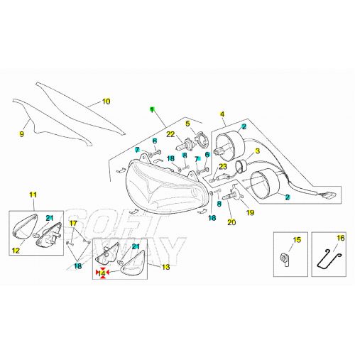Vetro freccia anteriore sinistra...