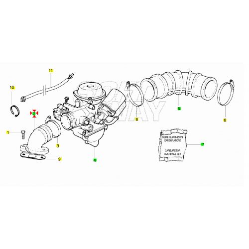 Collettore aspirazione Vespa ZIP...