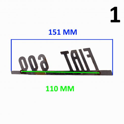 Scritta Emblema Targhetta Fiat 600
