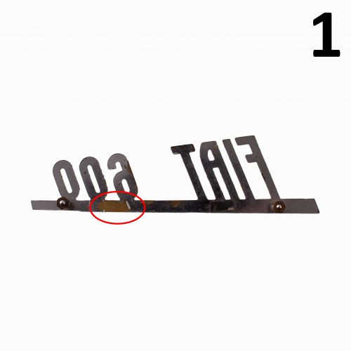 Scritta Emblema Targhetta Fiat 600