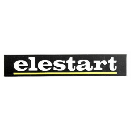 Targhetta Elestart per Piaggio Ape 50