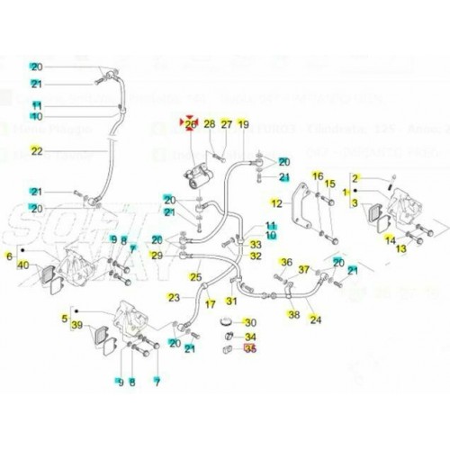 Ripartitore di frenata Piaggio X9 e...