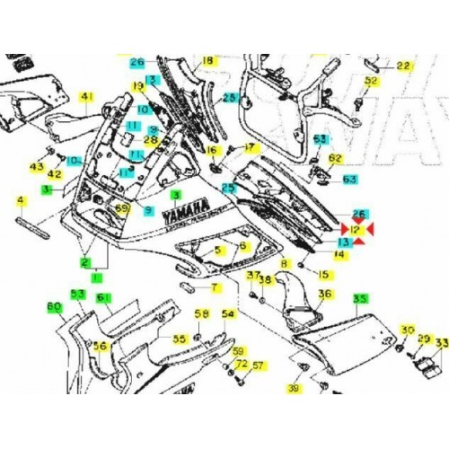 Griglia sinistra Yamaha FJ 1200